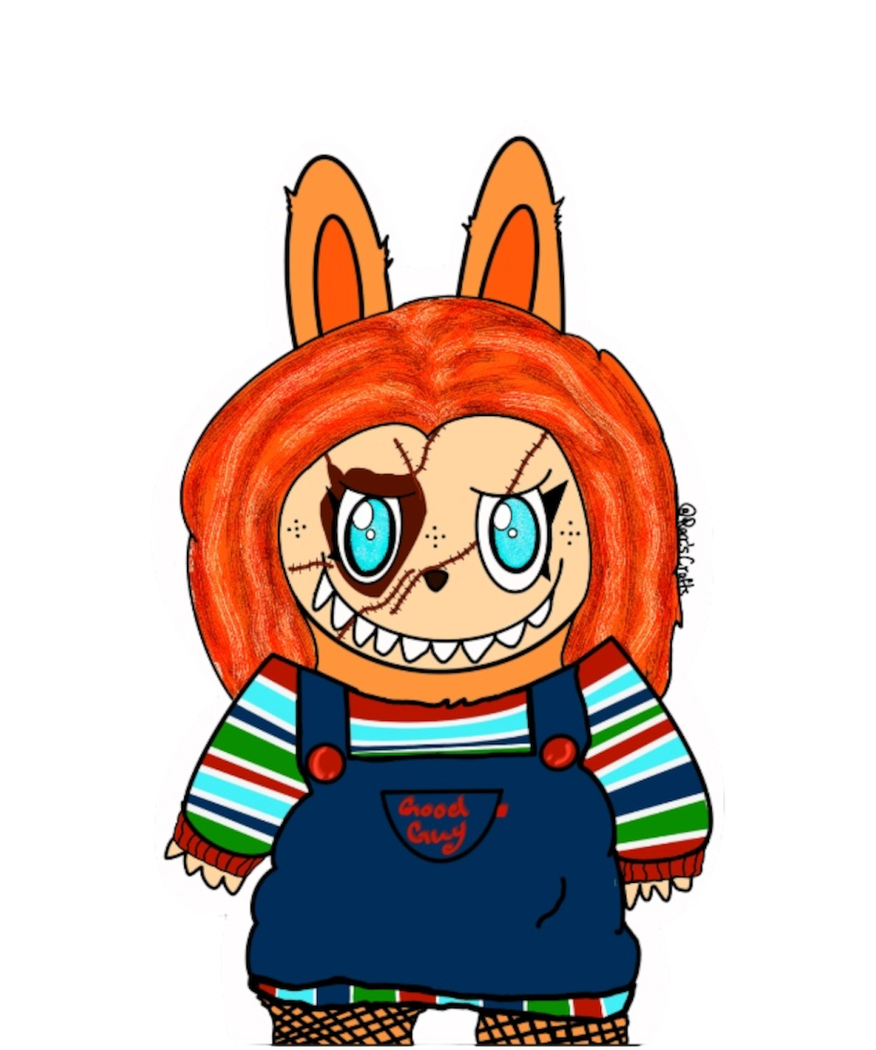 Horror Labubu Stickers