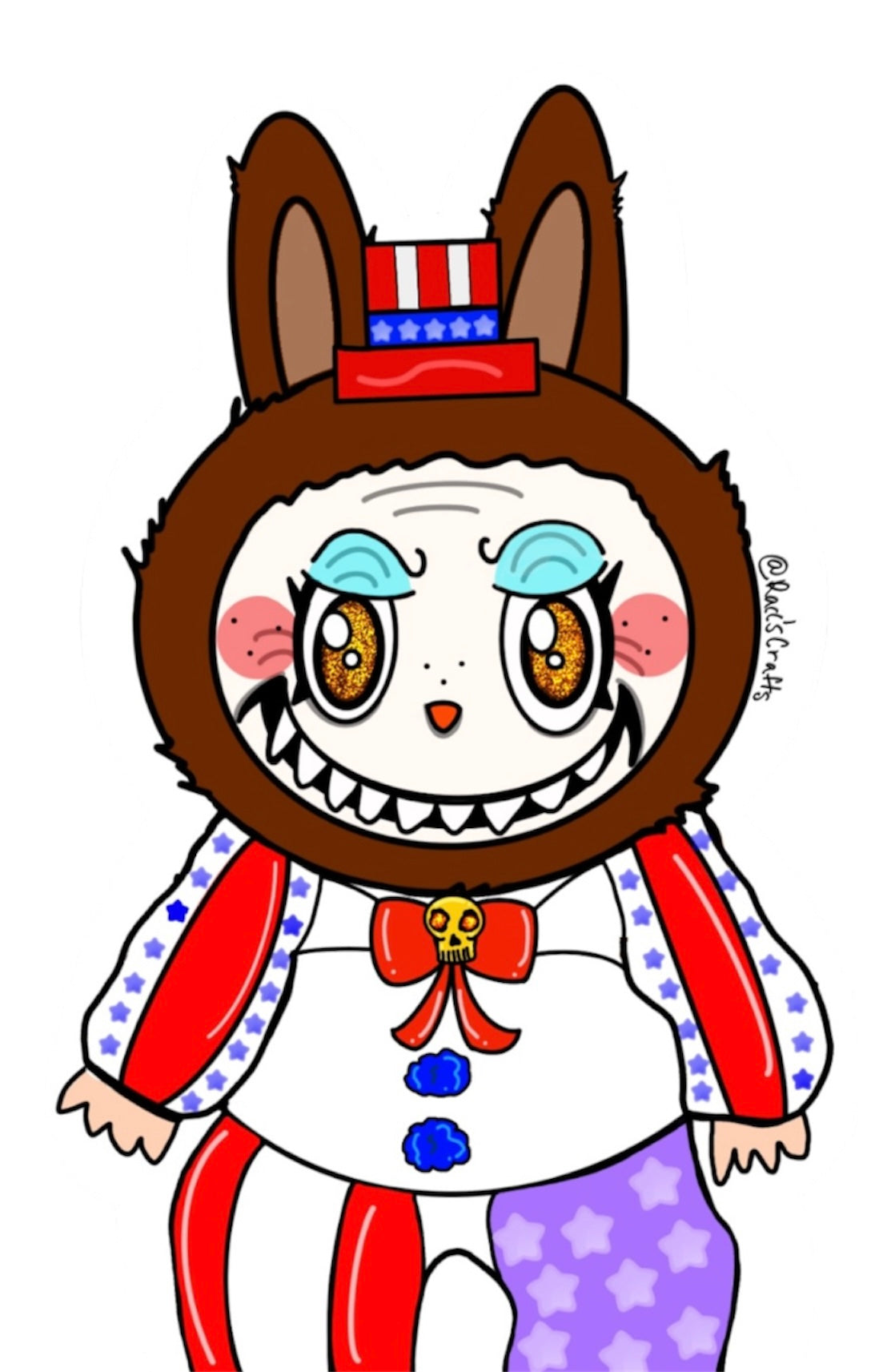 Horror Labubu Stickers
