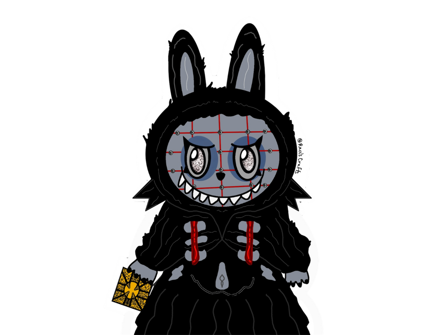 Horror Labubu Stickers