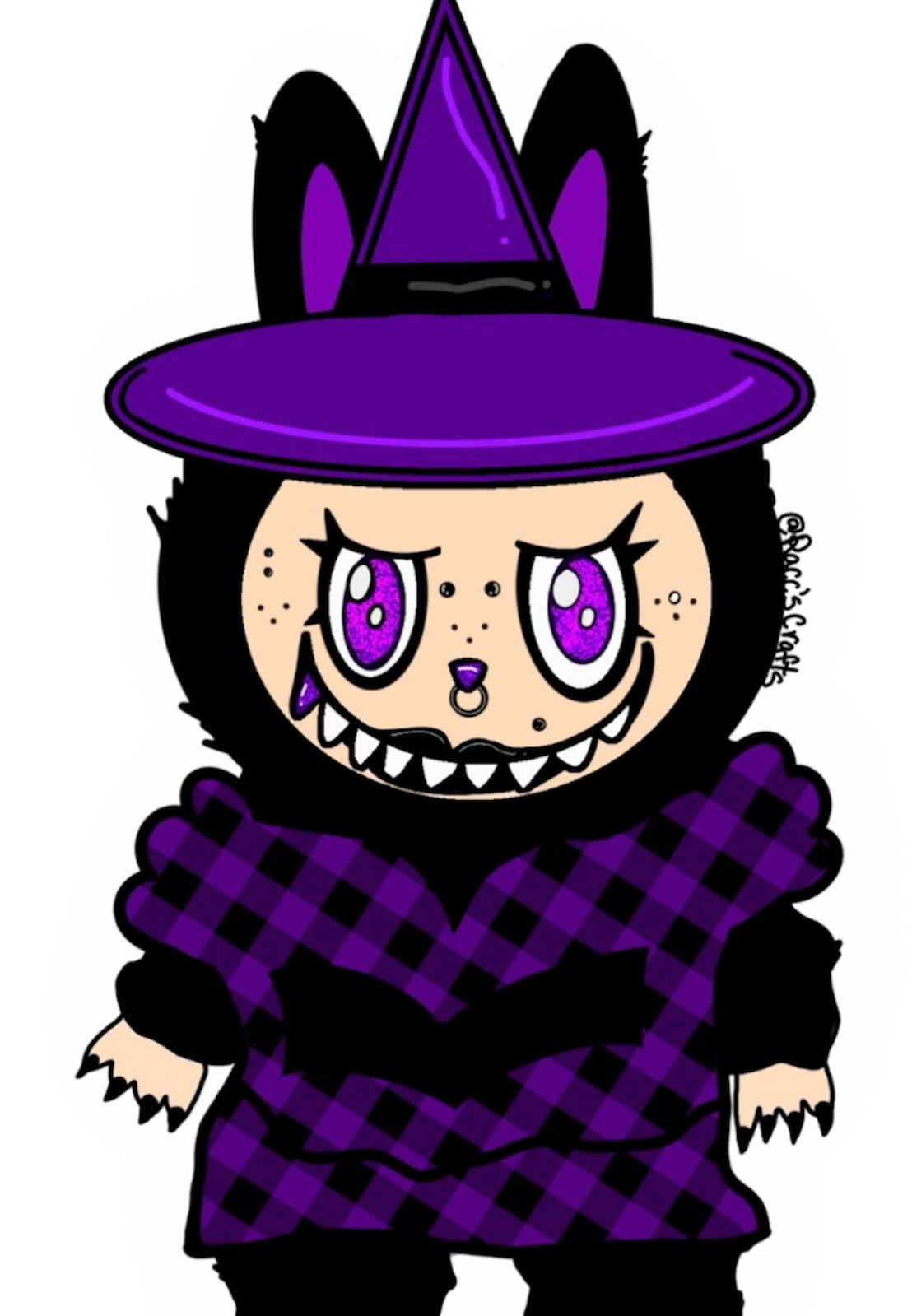 Horror Labubu Stickers