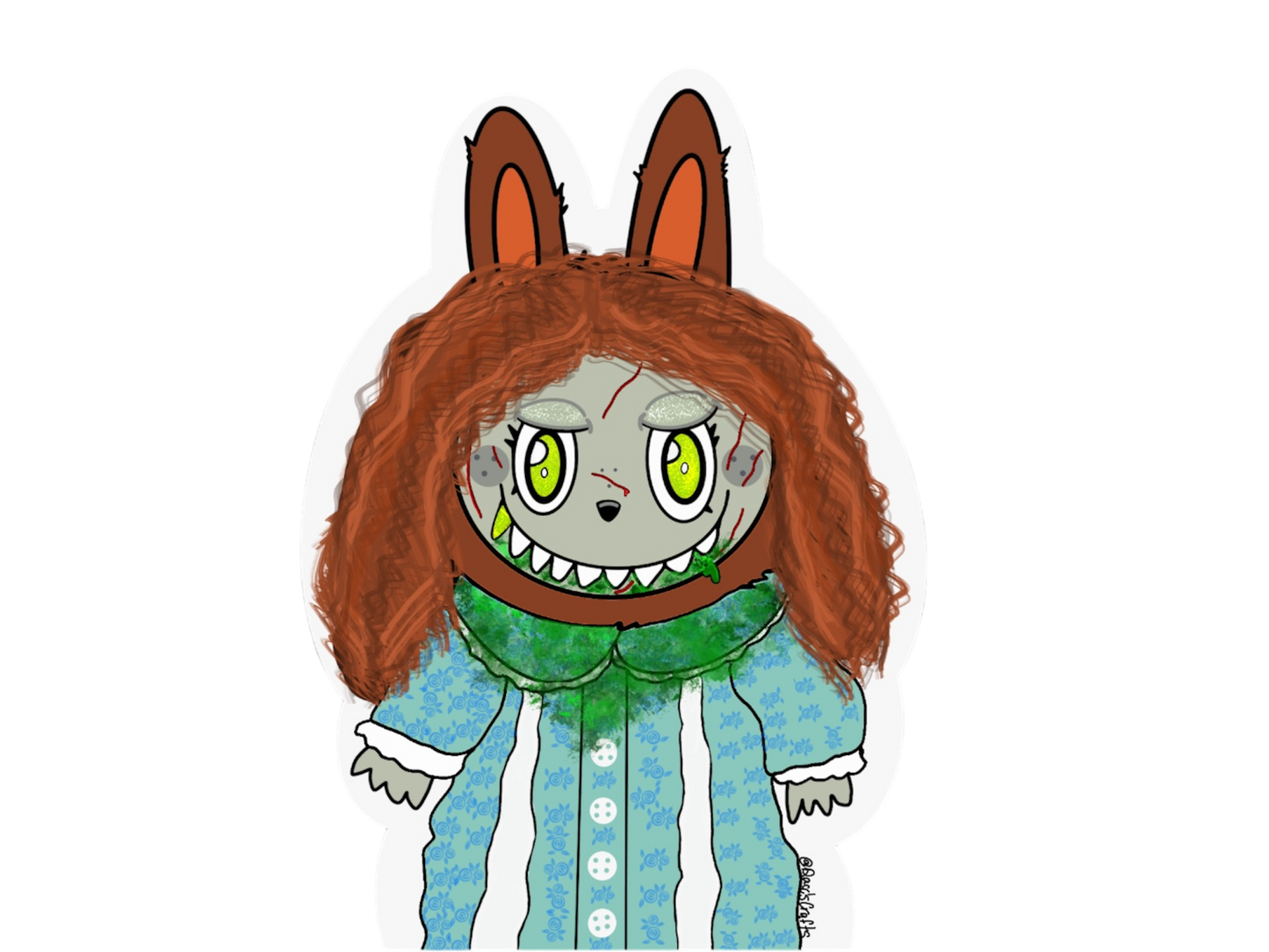 Horror Labubu Stickers