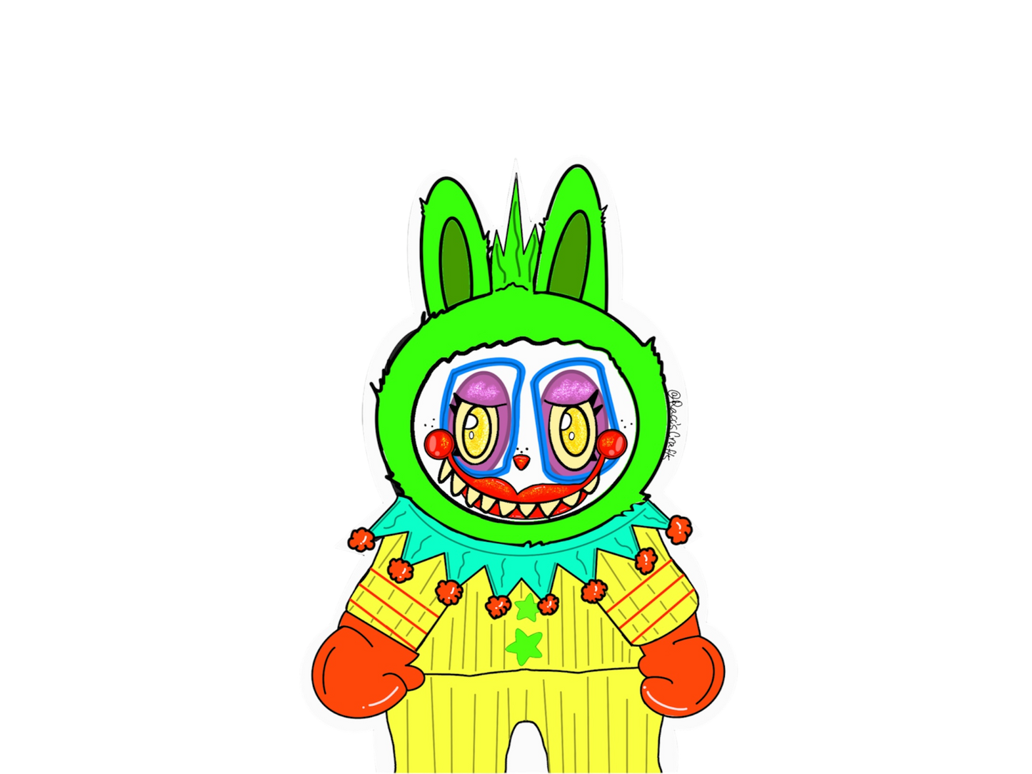 Horror Labubu Stickers