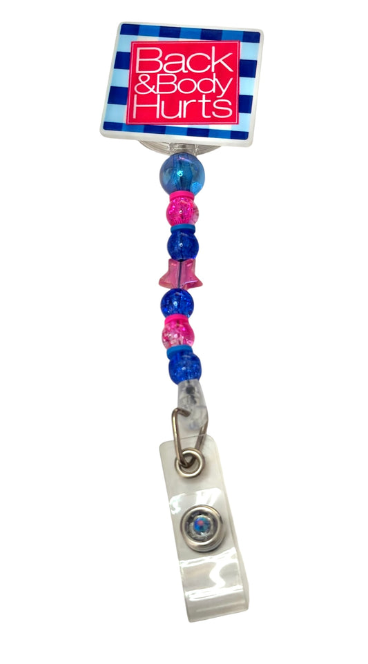Funny Beaded Retractable Badge Reels