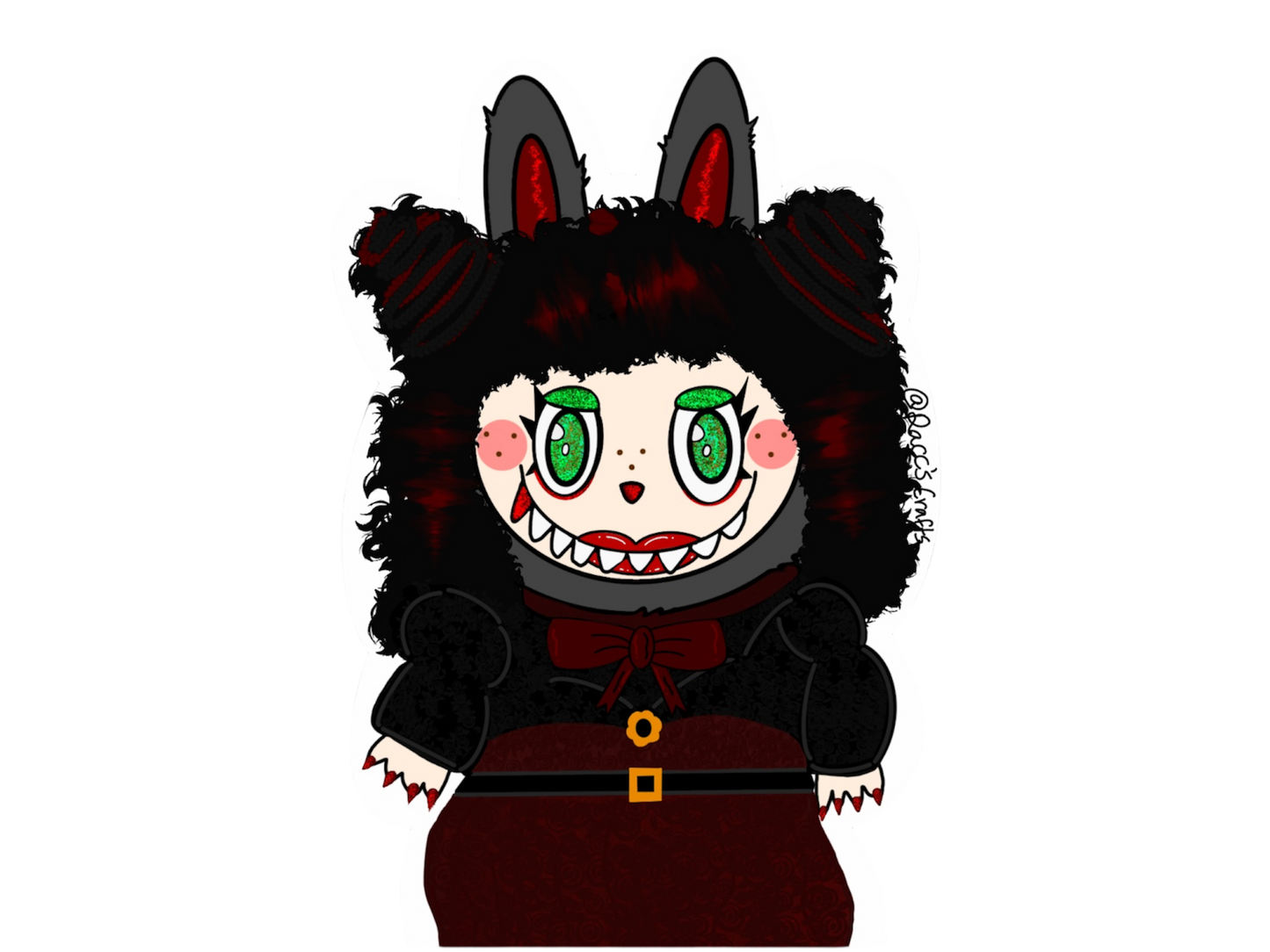 Horror Labubu Stickers